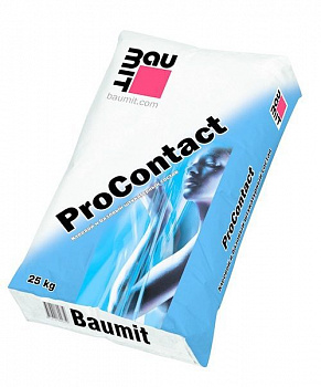 клеевой и базовый штукатурный состав baumit procontact, 25 кг