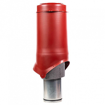выход вентиляции krovent pipe-vt is 125/500 изолированный красный