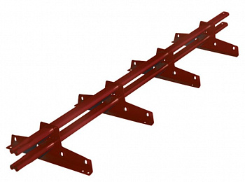 снегозадержатель трубчатый roofsystems prestige master фальц для фальцевой кровли, ral 3011 красно-коричневый (3 м)