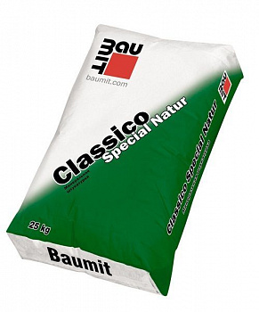 минеральная декоративная штукатурка baumit classico special natur k 2,0 мм "шуба" серая, 25 кг