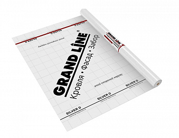 Гидроизоляционная пленка с клеевым слоем grand line silver d + tape (75 м2)