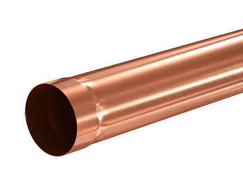 труба водосточная aquasystem d90 мм, медная (1 м)