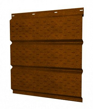софит металлический grand line print premium (текстура дерева) полная перфорация 0,45 мм, golden wood