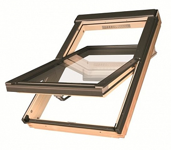 мансардное окно fakro ftt u6 thermo lux с двухкамерным стеклопакетом, 78х160 см