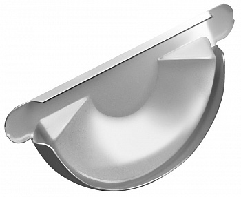 заглушка желоба grand line pu d150 мм, ral 9003 белый