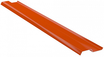 планка примыкания алюминиевая (планка вака) eurovent flex line кирпичный ral 8004, 80х2000 мм