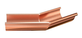 угол желоба наружный 135 град. aquasystem d125 мм, медный