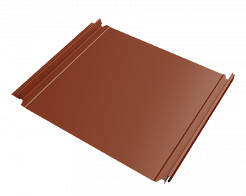 кликфальц double pro satin 0,5 мм полиэстер (ре), ral 8004 терракота